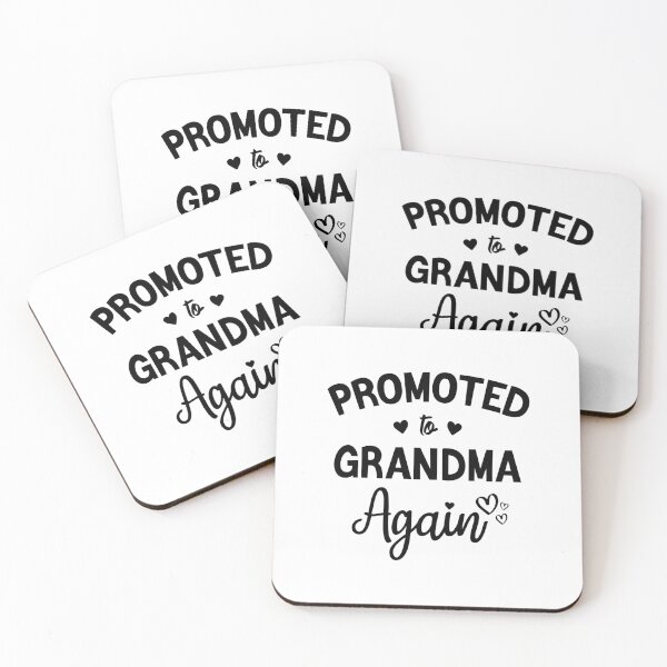 Item preview, Promoted to Grandma Again New Grandma Flowers Gift designed and sold by BestComicss.
