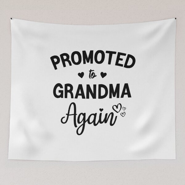 Item preview, Promoted to Grandma Again New Grandma Flowers Gift designed and sold by BestComicss.