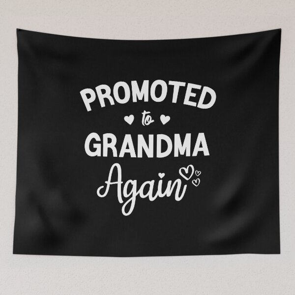 Item preview, Promoted to Grandma Again New Grandma Flowers Gift designed and sold by BestComicss.
