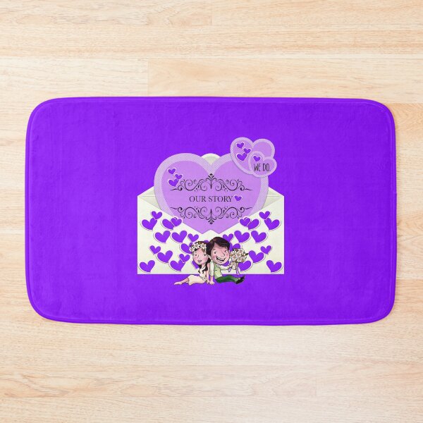 Item preview, Our Story (Purple on Bright Purple) designed and sold by PawsitiveMum.
