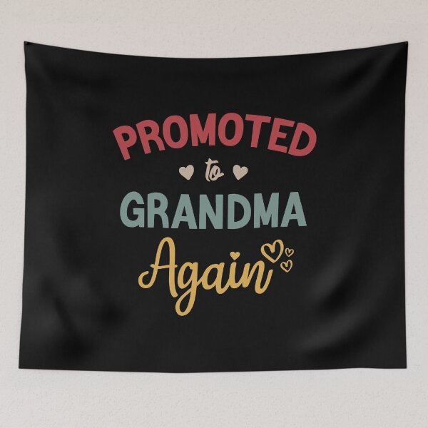 Item preview, Promoted to Grandma Again New Grandma Flowers Gift designed and sold by BestComicss.