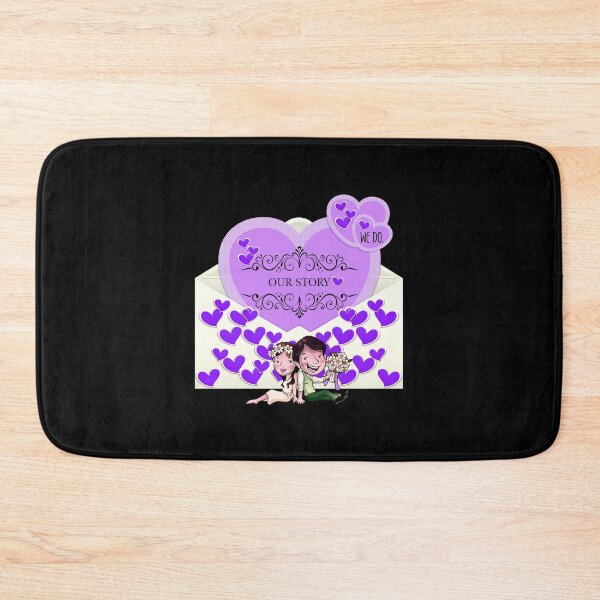 Item preview, Our Story (Purple on Black) designed and sold by PawsitiveMum.