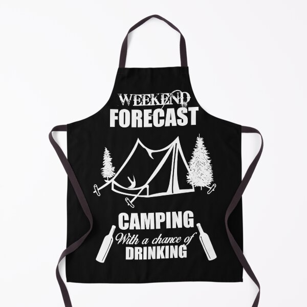 Item preview, weekend forecast, camper gift idea, camper humor designed and sold by lapolonaise.