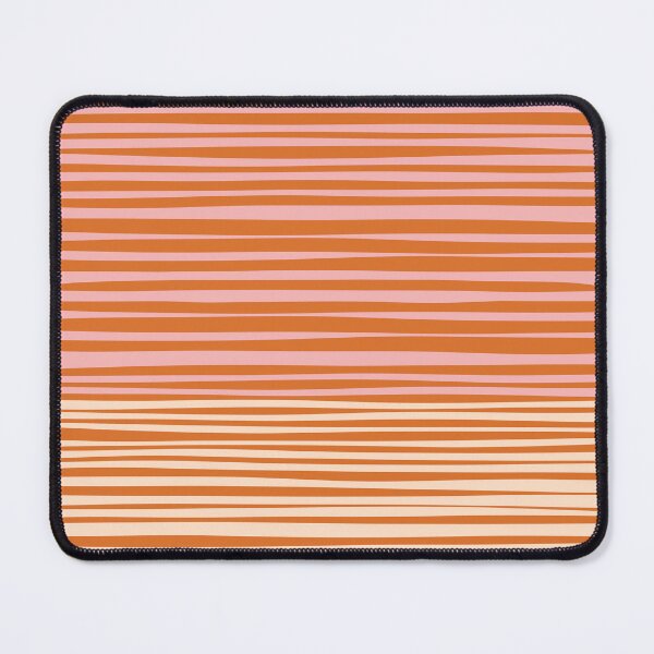 Item preview, Natural Stripes Modern Minimalist Colour Block Pattern Orange Pink Cream designed and sold by kierkegaard.