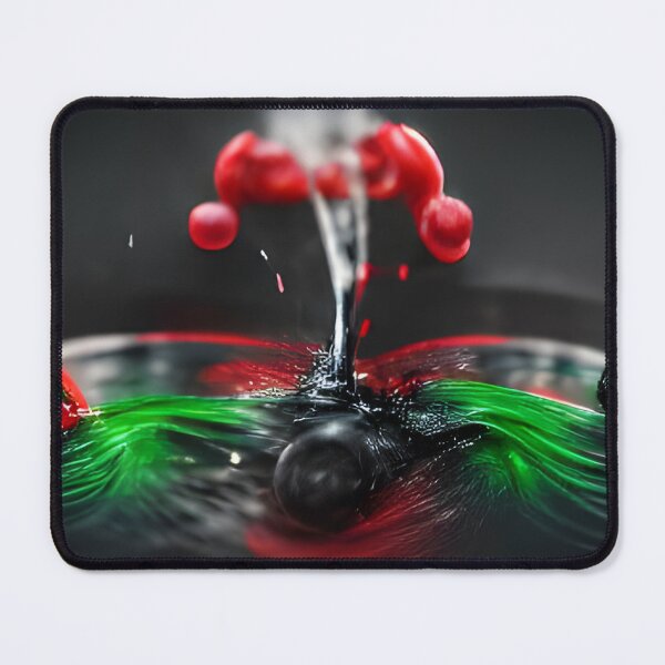 Item preview, AQUEOUS ART - BLACK, RED, GREEN designed and sold by AqueousAI.