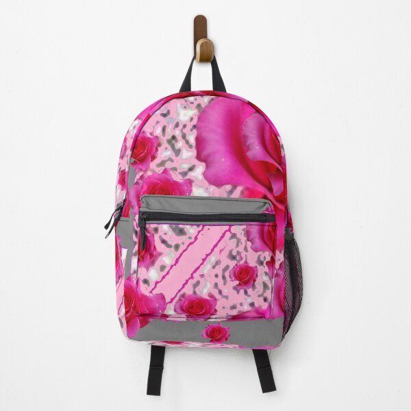 Item preview, PINK ROSES ABSTRACT PATTERN GREY ART designed and sold by sharlesart.