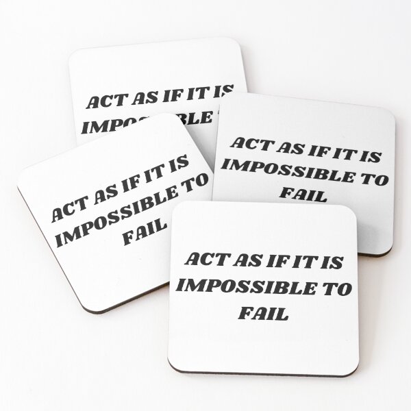 Item preview, Act as if it is impossible to fail designed and sold by Kuitoo.