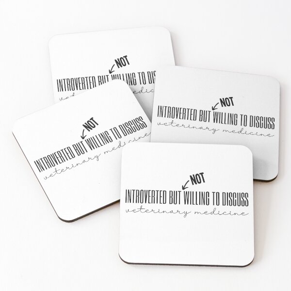 Item preview, Introverted but NOT Willing To Discuss Veterinary Medicine  designed and sold by introVETed.