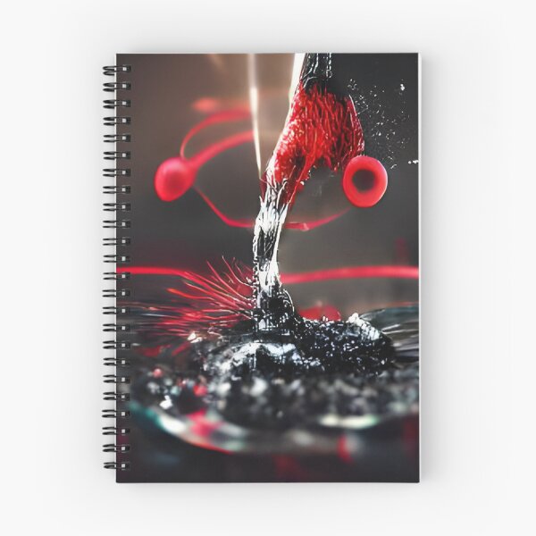 Item preview, AQUEOUS ART - BLACK, RED designed and sold by AqueousAI.