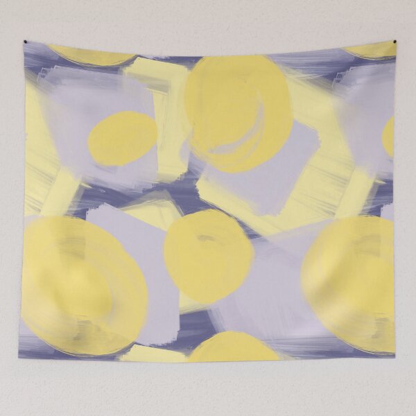 Item preview, Lemon and Lavender Painted Shapes designed and sold by DesignsByJaycee.