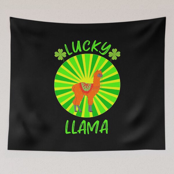 Item preview, St. Patrick's Day Lucky Llama designed and sold by ACC .
