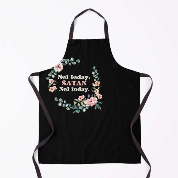 Item preview, Not Today, Satan Not Today Florals in Frame designed and sold by erinbookdragon.