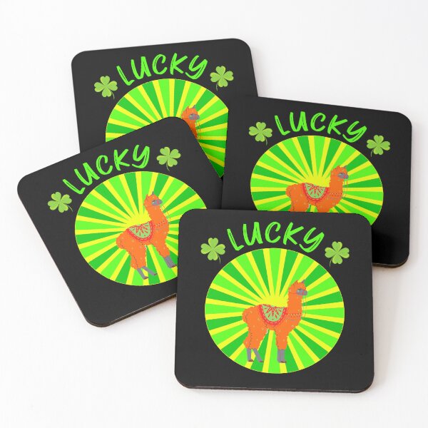 Item preview, St. Patrick's Day Lucky Llama designed and sold by ACC .