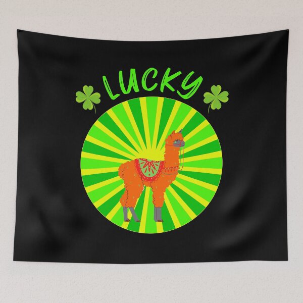 Item preview, St. Patrick's Day Lucky Llama designed and sold by ACC .