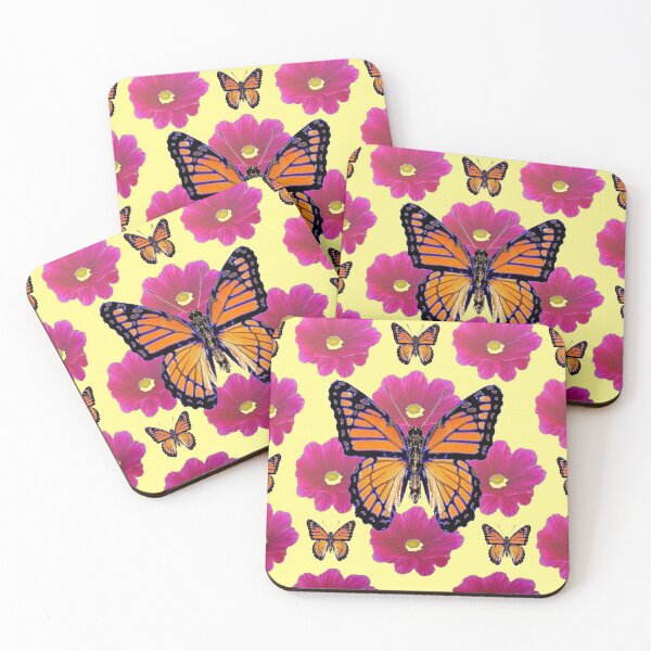 Artikelvorschau, MONARCH-SCHMETTERLINGE ABSTRAKTES BLUMENMUSTER entworfen und verkauft von sharlesart.