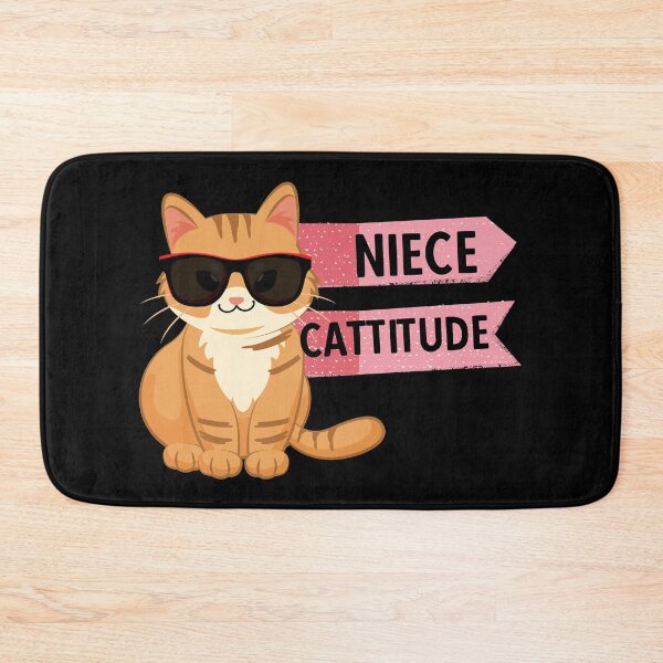 Item preview, NIECE CATTITUDE - Funny Cat Pictures with cat sayings and captions designed and sold by FunnyCatsFam.