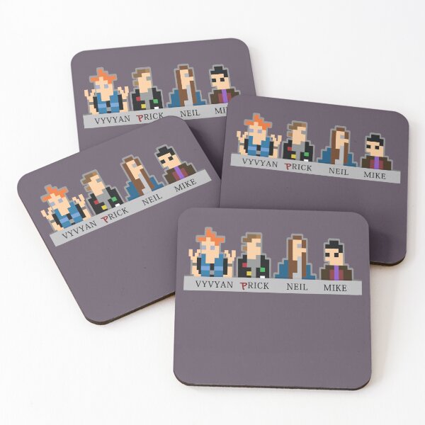 Item preview, SCUMBAG COLLEGE - Vyvyan, Rick, Neil, Mike  - Pixel Art - The Young Ones Inspired designed and sold by RetroTeeStudio.