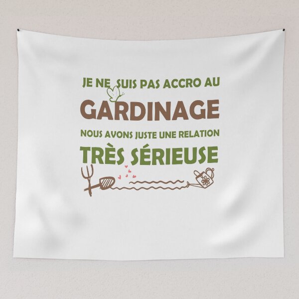 Item preview, je ne suis pas accro au gardinage nous avons juste une relation très serieuse Jardinage Jardinier Retraite Jardin illustation mamy Humour designed and sold by KHELISTORE.