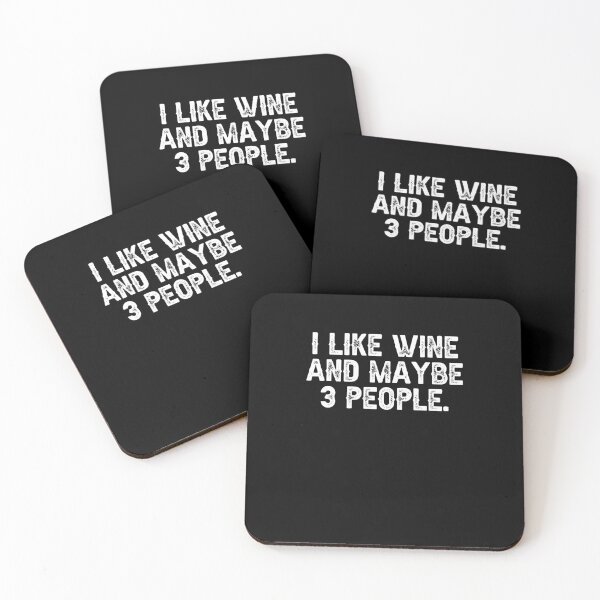 Item preview, I Like Wine and Maybe 3 People designed and sold by erinbookdragon.