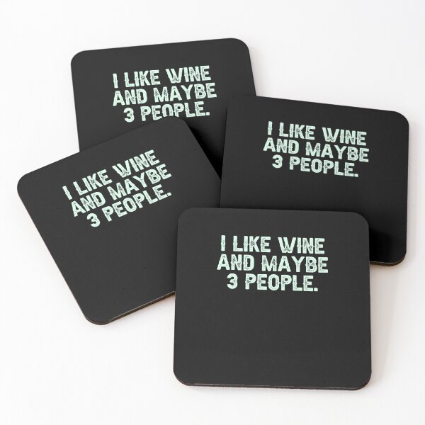 Item preview, I Like Wine and Maybe 3 People designed and sold by erinbookdragon.