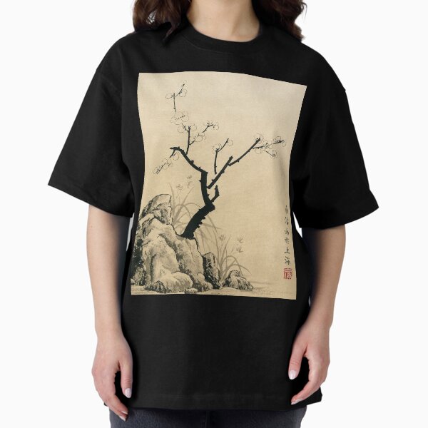 Vista previa del artículo con la obra «Flor De Ciruelo Con Piedra E Iris - Tinta», diseñado y vendido por Birgit Moldenhauer.