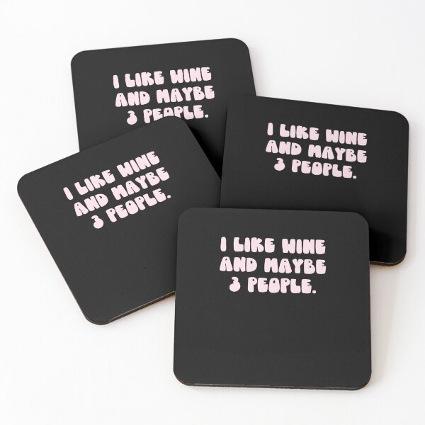 Item preview, I Like Wine and Maybe 3 People designed and sold by erinbookdragon.