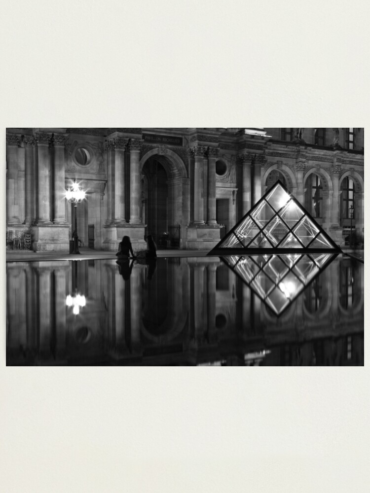 Alternate view of The Louvre Photographic Print