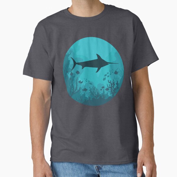 Swordfish deep under the sea Classic T-Shirt