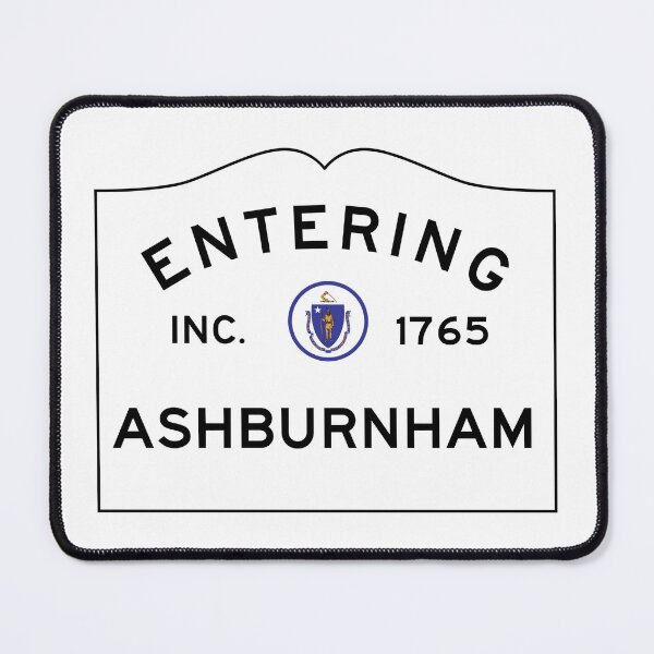 Item preview, Entering Ashburnham Massachusetts - Commonwealth of Massachusetts Road Sign  designed and sold by NewNomads.