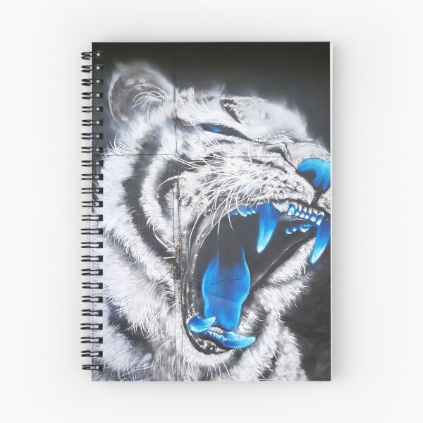 Item preview, Blue tiger graffiti on the street in Novi Sad designed and sold by PicHuang.
