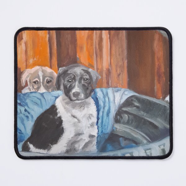 Item preview, Pups in a tyre designed and sold by LauraJayo.