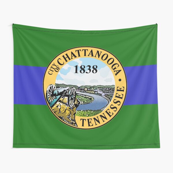 Artikel-Vorschau von Flagge von Chattanooga, Tennessee, USA, designt und verkauft von Beluga Cat.