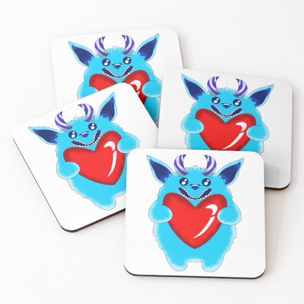 Item preview, Blue Cotton Monster With Heart designed and sold by missmann.