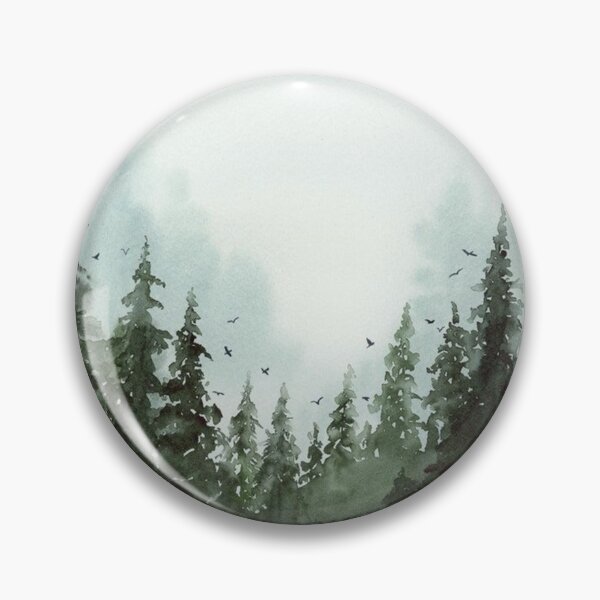 Item preview, Pine Forest Clearing Watercolor designed and sold by theDlab.