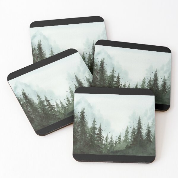 Item preview, Pine Forest Clearing Watercolor designed and sold by theDlab.