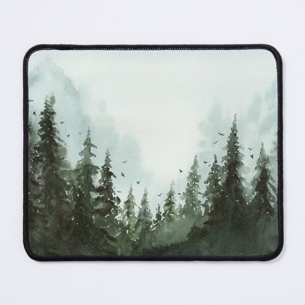 Item preview, Pine Forest Clearing Watercolor designed and sold by theDlab.