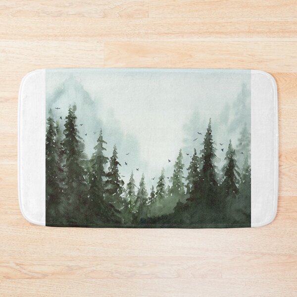 Item preview, Pine Forest Clearing Watercolor designed and sold by theDlab.