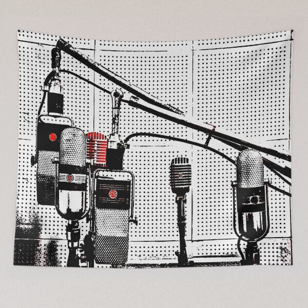 Item preview, Vintage Microphones and Stands Background designed and sold by RyanCaudell.