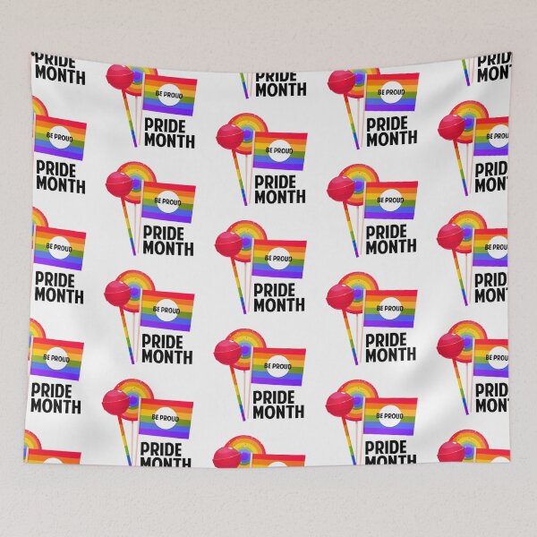 Item preview, Pride Month Rainbow Flag Love Wins designed and sold by StickerbashCo.