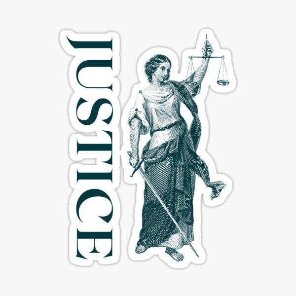 "justice " Sticker by WeGotThat Redbubble
