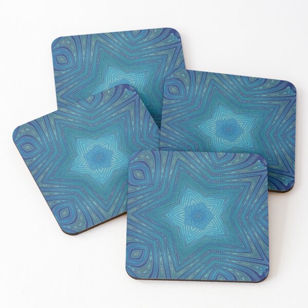 Item preview, Estrella abstracta azul designed and sold by yukichi42.