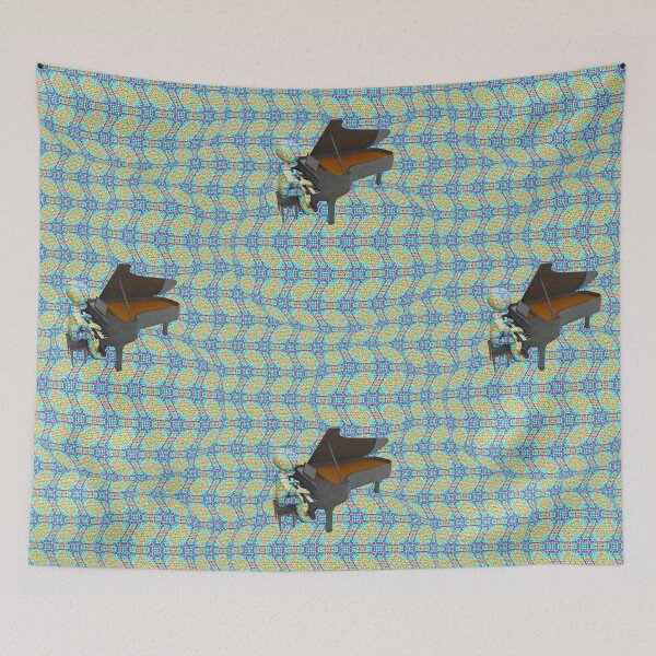 Item preview, Psychedelic Piano Player - Too Much Version designed and sold by JoanNinjaHen.