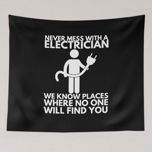 Item preview, electrician designed and sold by T-shirtgallery.