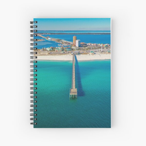 Pensacola Pier Winter Wonderland Spiral Notebook