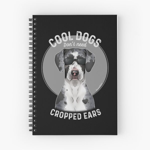 Item preview, Cool dogs don’t need cropped ears - Merle Great Dane designed and sold by Art by RK (prev. AnimalArtist).