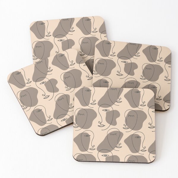 Item preview, Abstract Faces Pattern designed and sold by virillanissa.