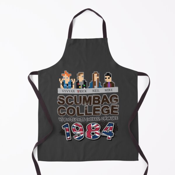 Item preview, SCUMBAG COLLEGE VS Footlights, Oxbridge - Vyvyan, Rick, Neil, Mike - Pixel Art - The Young Ones Inspired designed and sold by RetroTeeStudio.