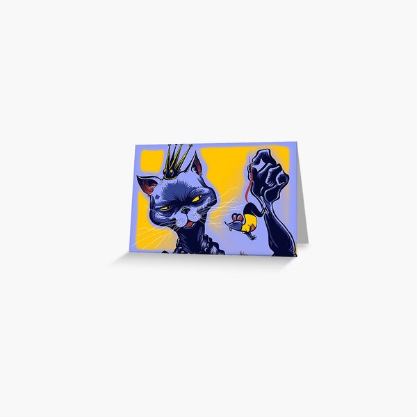 cast cat and mouse Greeting Card