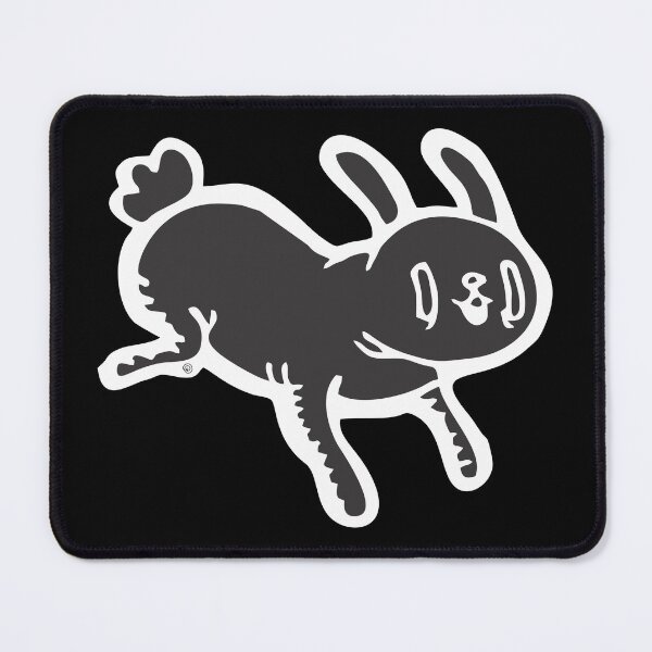 Item preview, simple black rabbit designed and sold by Sloth Machine.