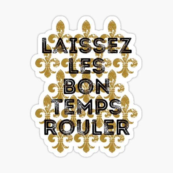 Les Couleurs de Mardi Gras Sticker